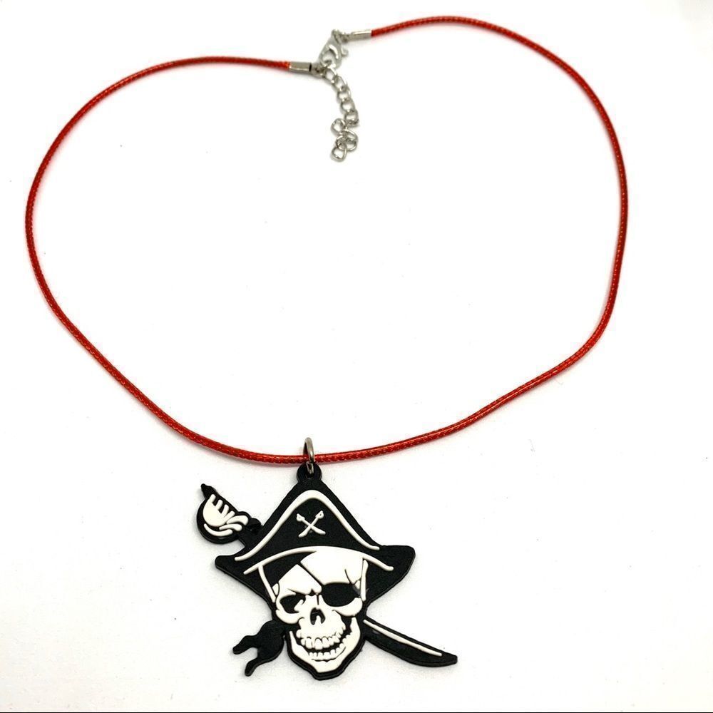 Pirate Soft PVC Waxed Rope Cord Kid Necklace (W3)